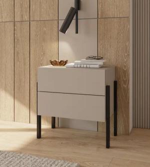 Home affaire Nachtkommode "Jukon, Breite 59 cm, moderne Kommode mit zwei Schubladen", Nako mit zwei Schubladen, push to open Funktion