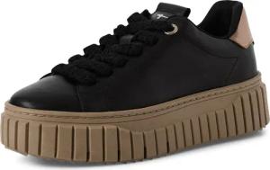Tamaris Plateausneaker, Freizeitschuh, Halbschuh, Schnürschuh mit Kontrastbesatz