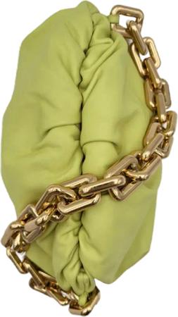 Bottega Veneta Clutches - Bottega Veneta Pouch Chain - Lemongrass - Gr. unisize - in Grün - für Damen