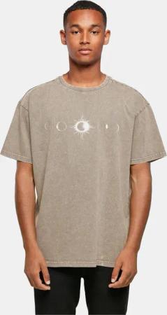 Merchcode Godsmack - Lunar Phases Acid Washed Oversize Tee