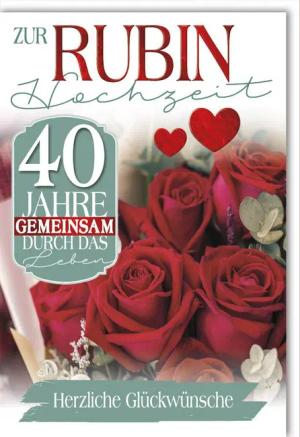 Verlag Dominique Grußkarten Hochzeitstag - 40.