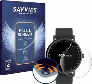 Savvies Displayschutzfolie Fullscreen Schutzfolie für Armbanduhren