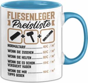 Trendation Tasse Fliesenleger Tasse Geschenk Lustiger