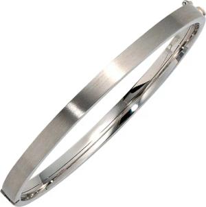 JOBO Armreif, oval 375 Weißgold 18,5