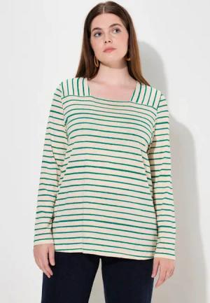 Ulla Popken T-Shirt Shirt Ringel Carree-Ausschnitt