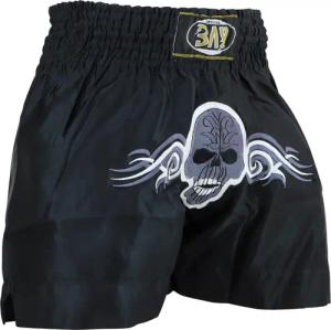 BAY-Sports Sporthose Skull Thaiboxhose Thaiboxen Hose