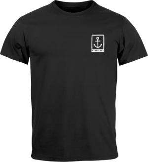 Neverless Print-Shirt Herren T-Shirt Anker Motiv