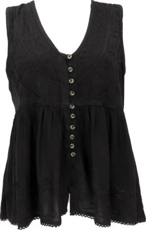 Guru-Shop T-Shirt Top Boho chic, besticktes