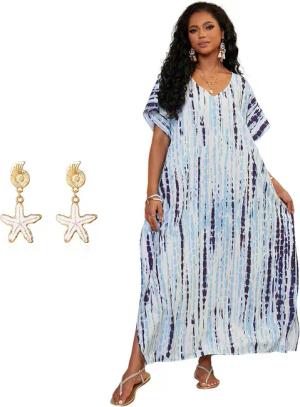 RWEUOQ Strandkleid Boho Strandkleid Lang Atmungsaktiv