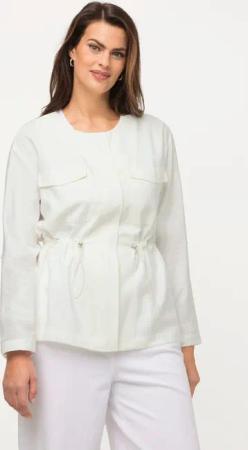 Ulla Popken Kurzjacke Jacke Tunnelzug Rundhals