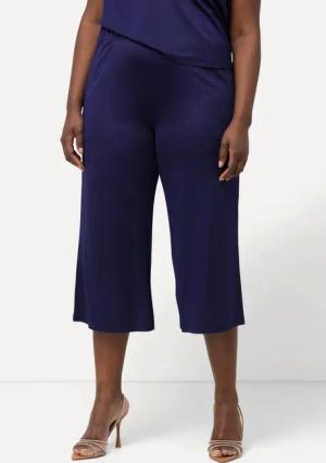 Ulla Popken Culotte Slinky-Culotte wadenlang weites