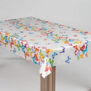 laro Tischdecke laro Wachstuch-Tischdecke Wachstischdecke Schmetterlingsballet