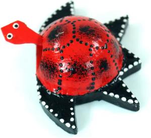 Guru-Shop Dekofigur Wackeltier Schildkröte, Wackelkopf Tier
