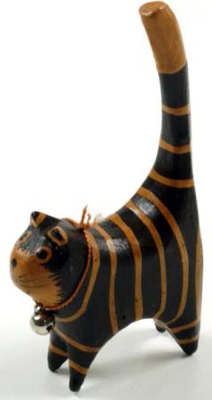 Guru-Shop Dekofigur Deko Katze, kleine Ringkatze