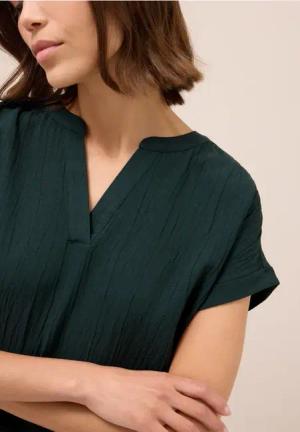 Cecil Damen Blusenshirt mit Struktur in Grün, Gr: XL