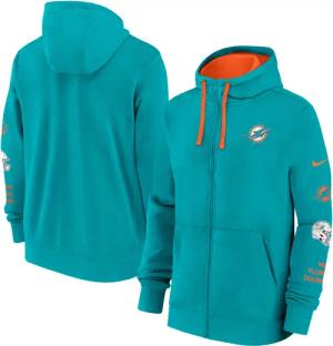 Nike Kapuzenpullover "Nike Hoodie Miami Dolphins Nike Full-Zip Fleece"