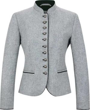 Trachtenjacke Leandrine (silbergrau, Gr. 38) von Stockerpoint Heimatgwand für Damen, Oberteile, 100% Schurwolle