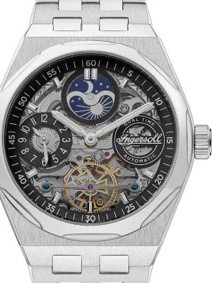 Ingersoll I12901 The Broadway Dual Time Automatik Herrenuhr 43mm 5ATM