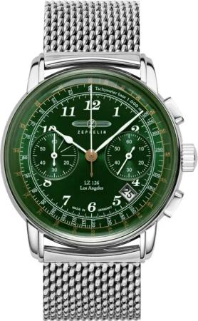 Zeppelin 7614M-4 Herrenuhr Los Angeles Chronograph 42mm 5ATM