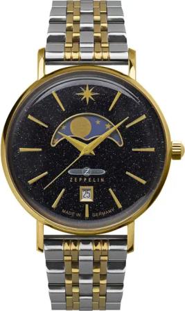 Zeppelin 8139M-3 Damenuhr Luna Mondphase 36mm 5ATM