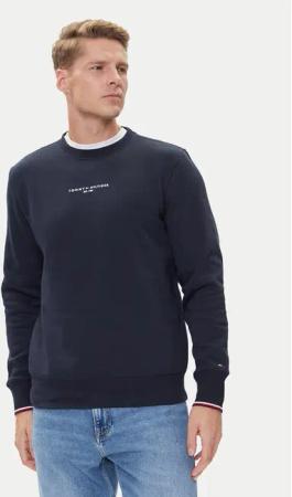 Tommy Hilfiger Sweatshirt Small Logo MW0MW37471 Dunkelblau Regular Fit