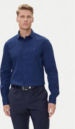 Tommy Hilfiger Hemd MW0MW39573 Dunkelblau Slim Fit