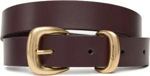 Calvin Klein Damengürtel Sarah 2 Piece Logo Buckle Belt LV04K7012G Braun