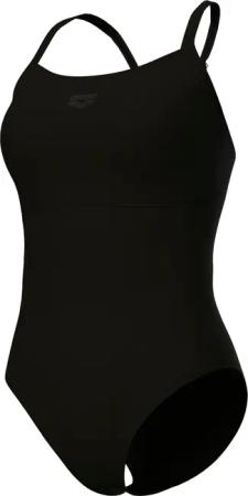 arena Feel Damen Badeanzug Solid Lightdrop Back Bustier - Damen - Gr. 38 - schwarz