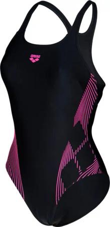 arena Feel Damen Badeanzug Swim Pro Back Bustier - Damen - Gr. 38 - schwarz