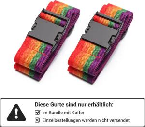 KONO Hartschalen-Trolley Handgepäck Leicht Hartschalenkoffer aus