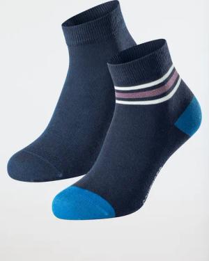 Herrensocken 2er-Pack Organic Cotton dunkelblau - Fashion 39/42