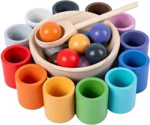 CLTYQ Lernspielzeug Lernspielzeug Große Regenbogenpuppe Montessori