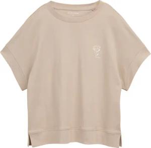 TOM TAILOR Damen Loose Fit T-Shirt mit Print, grau, Uni, Gr. XXL