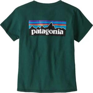 Patagonia Damen Logo P-6 Responsibili T-Shirt