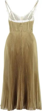 Prada - Prada Midi Dress - Größe 40 - goldfarben