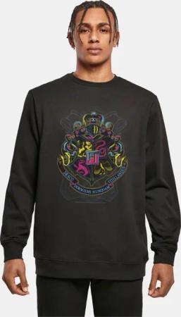 Absolute Cult Harry Potter - Neon Hogwarts Crest Crewneck