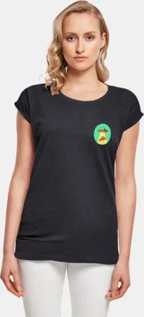 Mister Tee Ladies Ufo Pizza Extended Shoulder