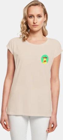 Mister Tee Ladies Ufo Pizza Extended Shoulder
