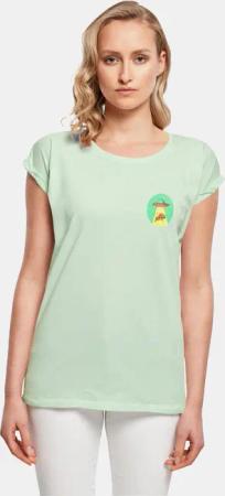 Mister Tee Ladies Ufo Pizza Extended Shoulder
