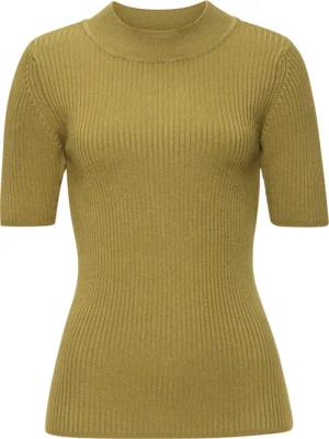 LASCANA Kurzarmpullover Damen moosgrün Gr.32/34