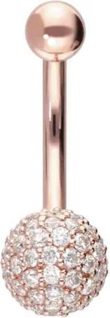 PIERCINGLINE Bauchnabelpiercing 18 Karat Gold Bananabell