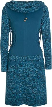 Vishes Jerseykleid Langarm Strickkleid Sweatshirtkleid mit