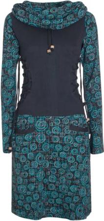 Vishes Jerseykleid Langarm Strickkleid Sweatshirtkleid mit