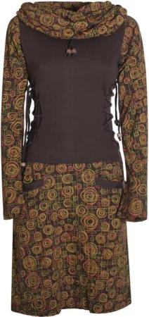 Vishes Jerseykleid Langarm Strickkleid Sweatshirtkleid mit