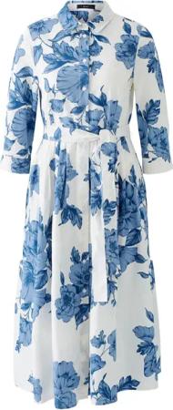 Oui Blusenkleid Midikleid