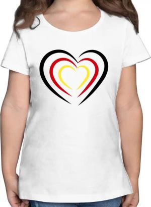 Shirtracer T-Shirt Deutschland, Schwarz Rot Gold