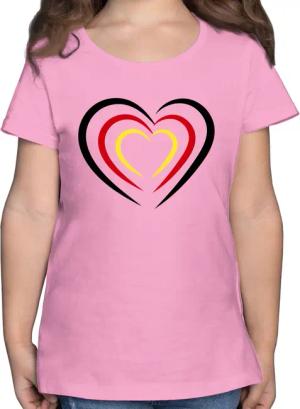 Shirtracer T-Shirt Deutschland, Schwarz Rot Gold