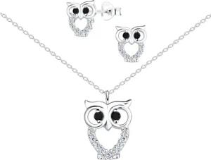 ALEXANDER YORK Schmuckset EULE mit Zirkonia