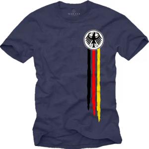 MAKAYA Print-Shirt Bundesadler Deutschland Fußball Trikot
