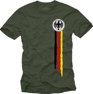 MAKAYA Print-Shirt Bundesadler Deutschland Fußball Trikot